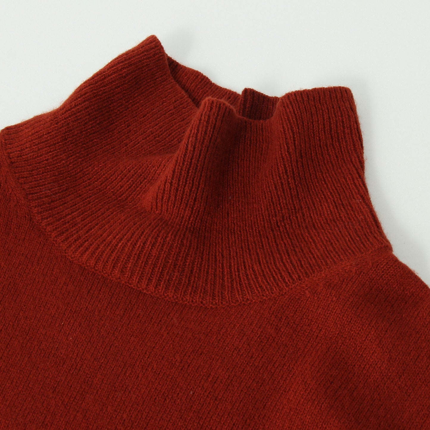 WOOL COTTON TURTLE NECK KNIT