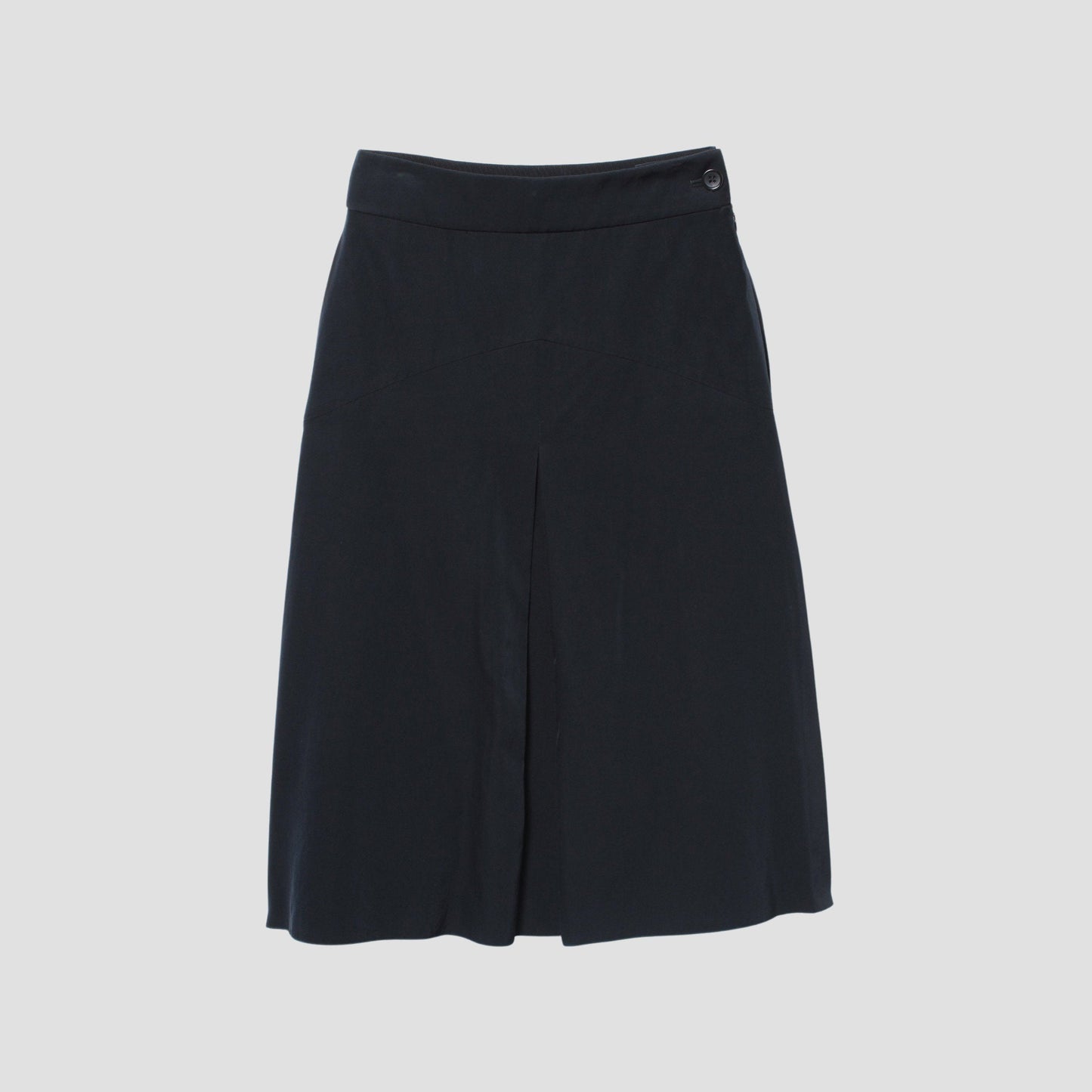 GLAZED COTTON CUPRA SKIRT