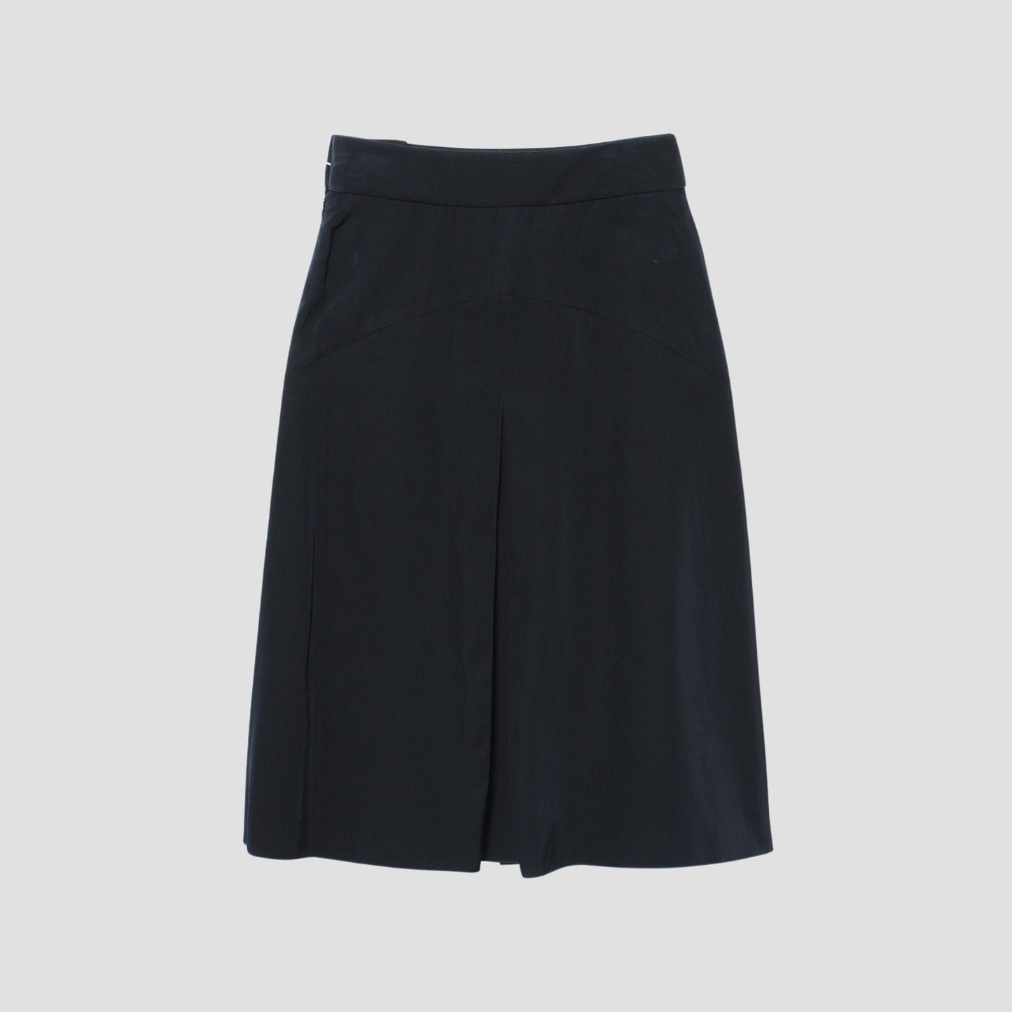 GLAZED COTTON CUPRA SKIRT