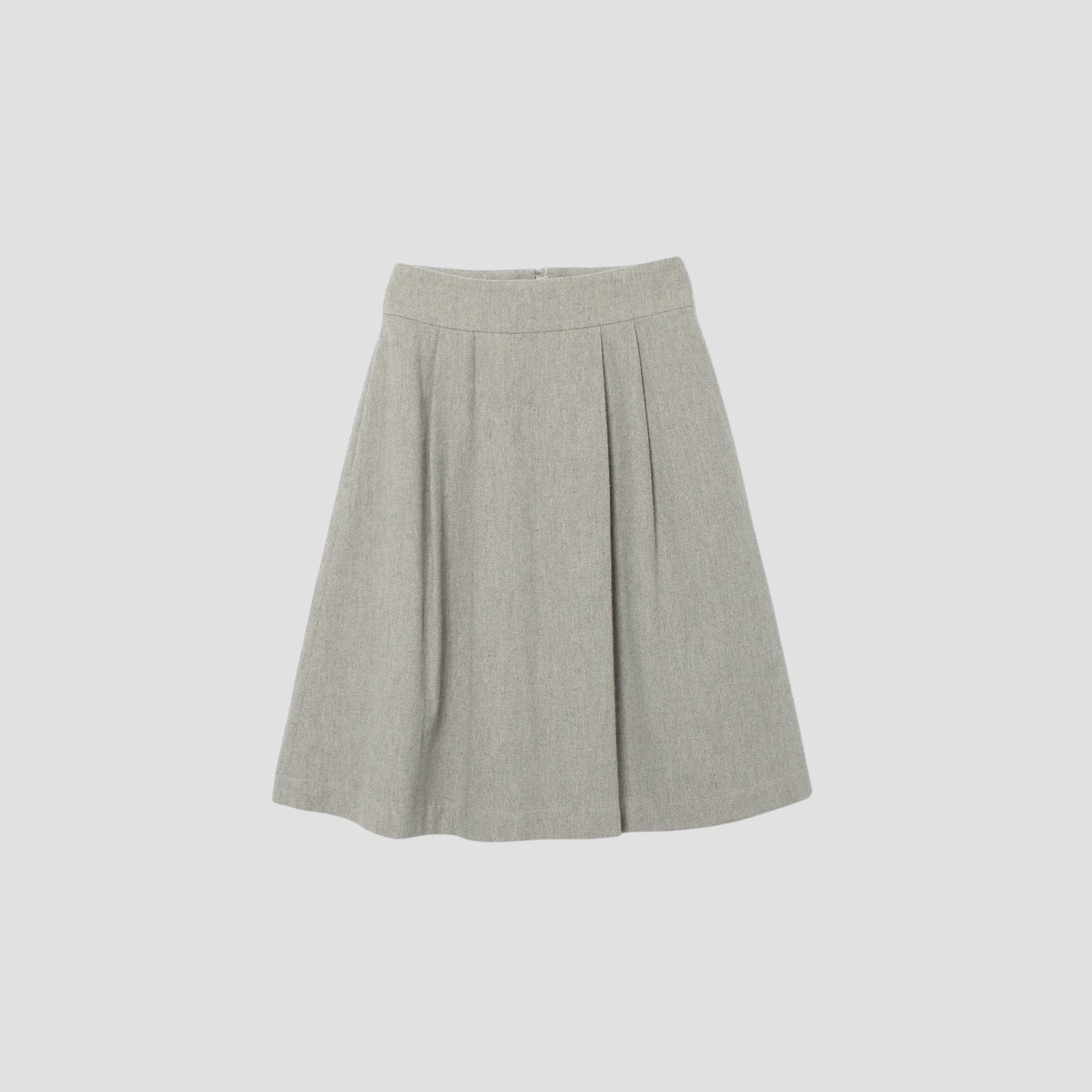 WOOL LINEN TWEED SKIRT