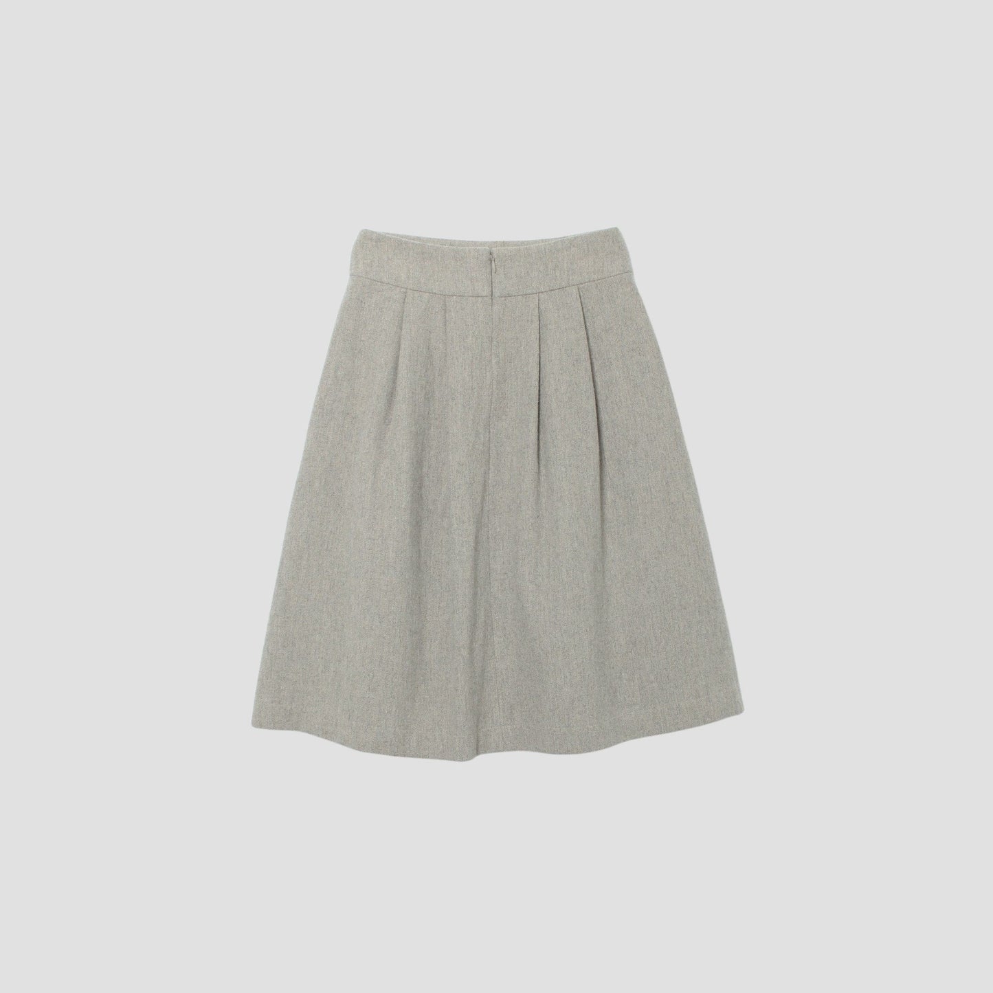 WOOL LINEN TWEED SKIRT