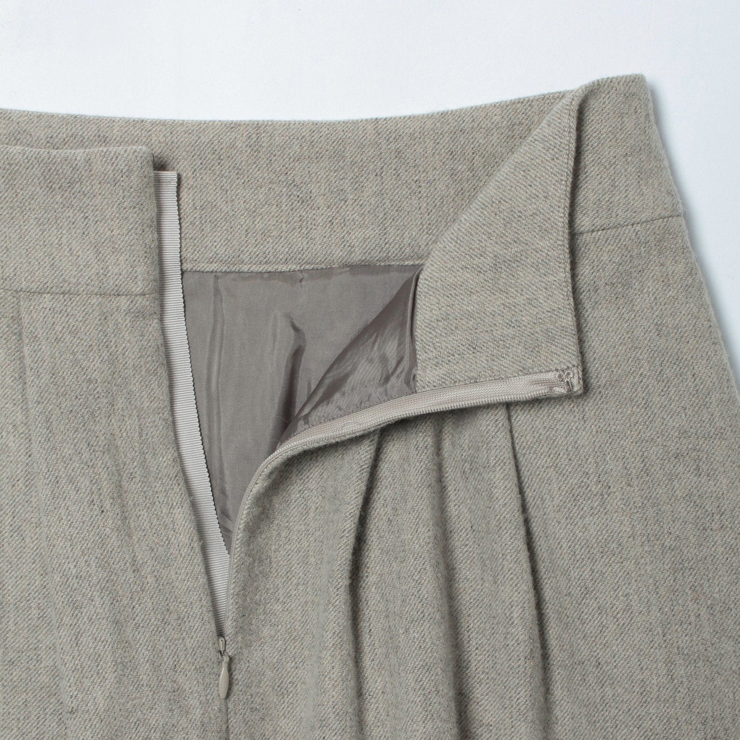 WOOL LINEN TWEED SKIRT