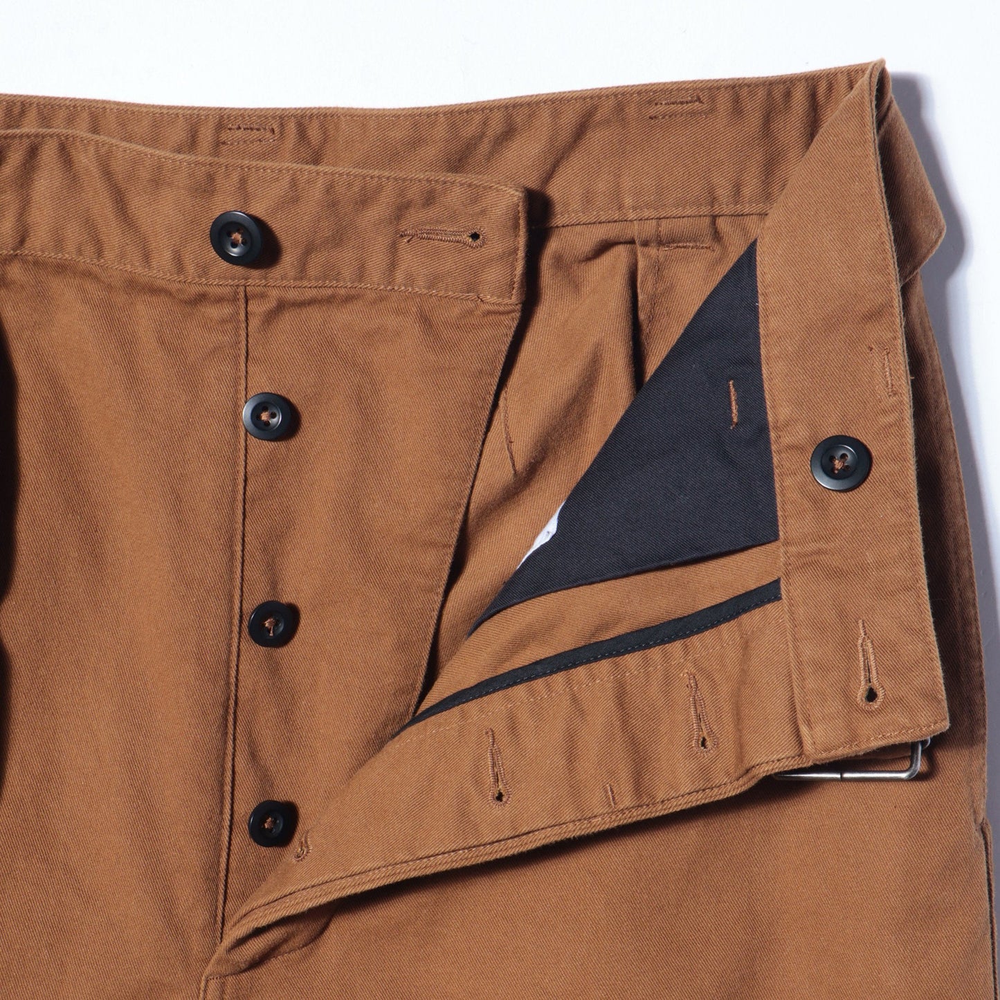 WASHED COTTON DRILL TROUSERS