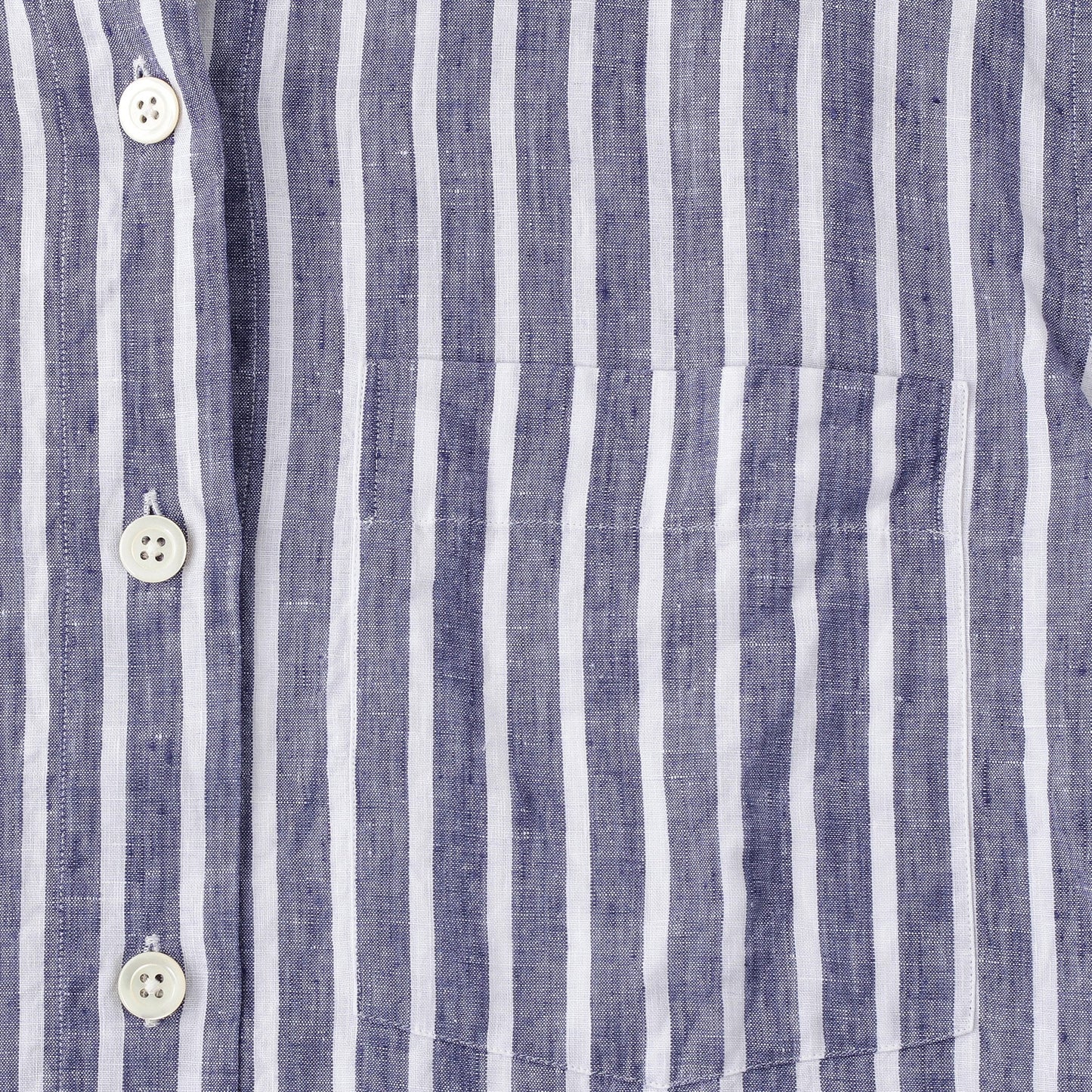 WIDE STRIPE LINEN SHIRT