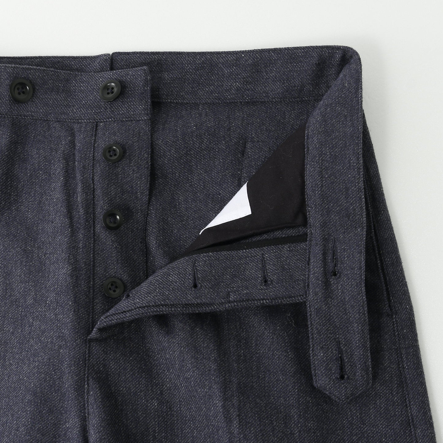 WOOL COTTON SERGE TROUSERS