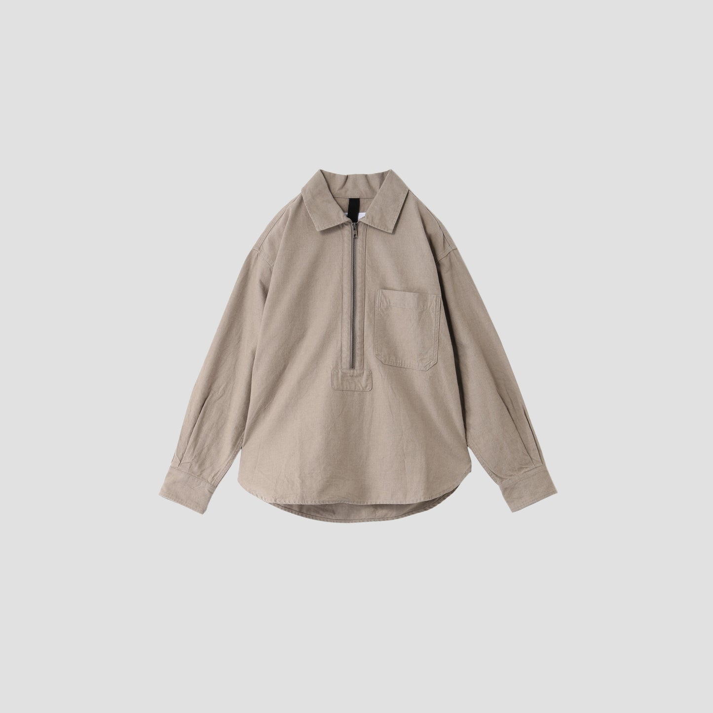 WORN COTTON WOOL TWILL SHIRT