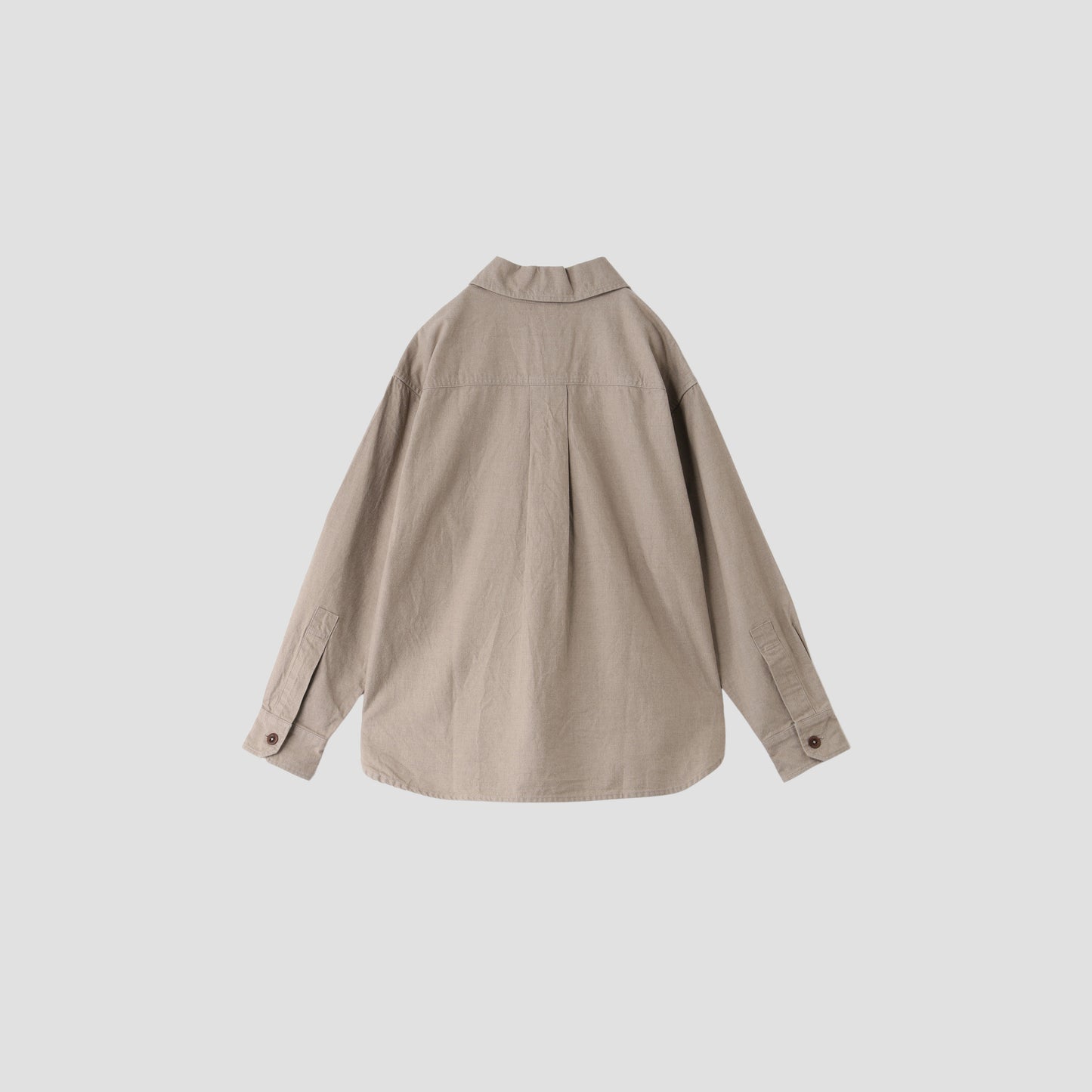 WORN COTTON WOOL TWILL SHIRT