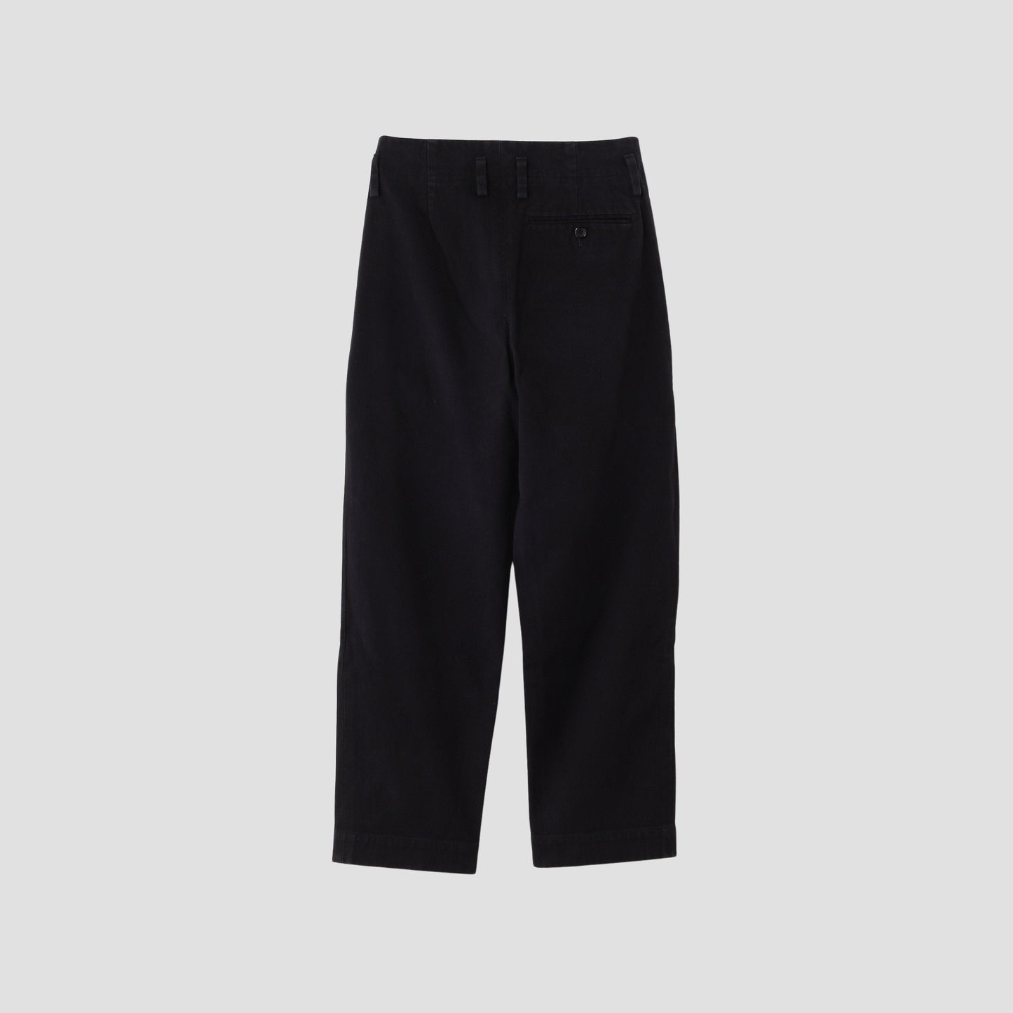 WASHED COTTON TWILL TROUSERS