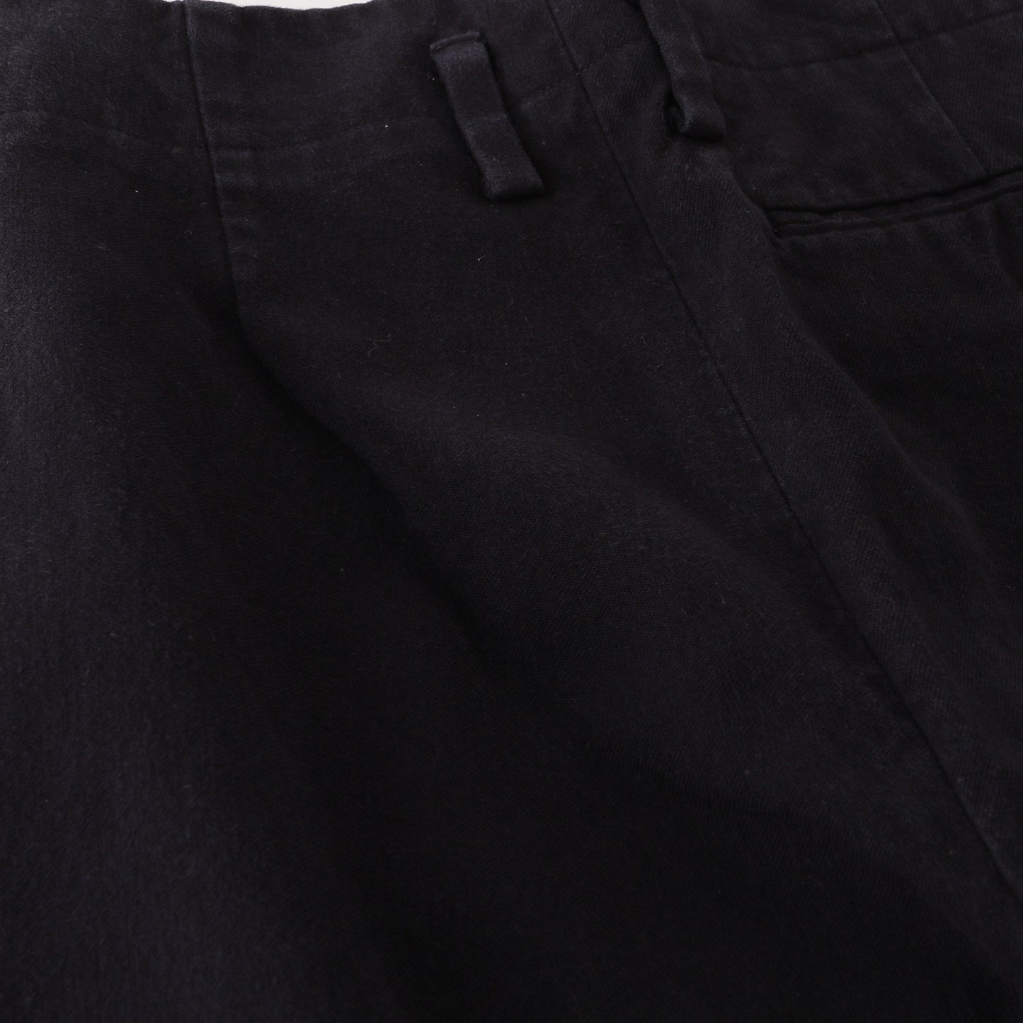 WASHED COTTON TWILL TROUSERS