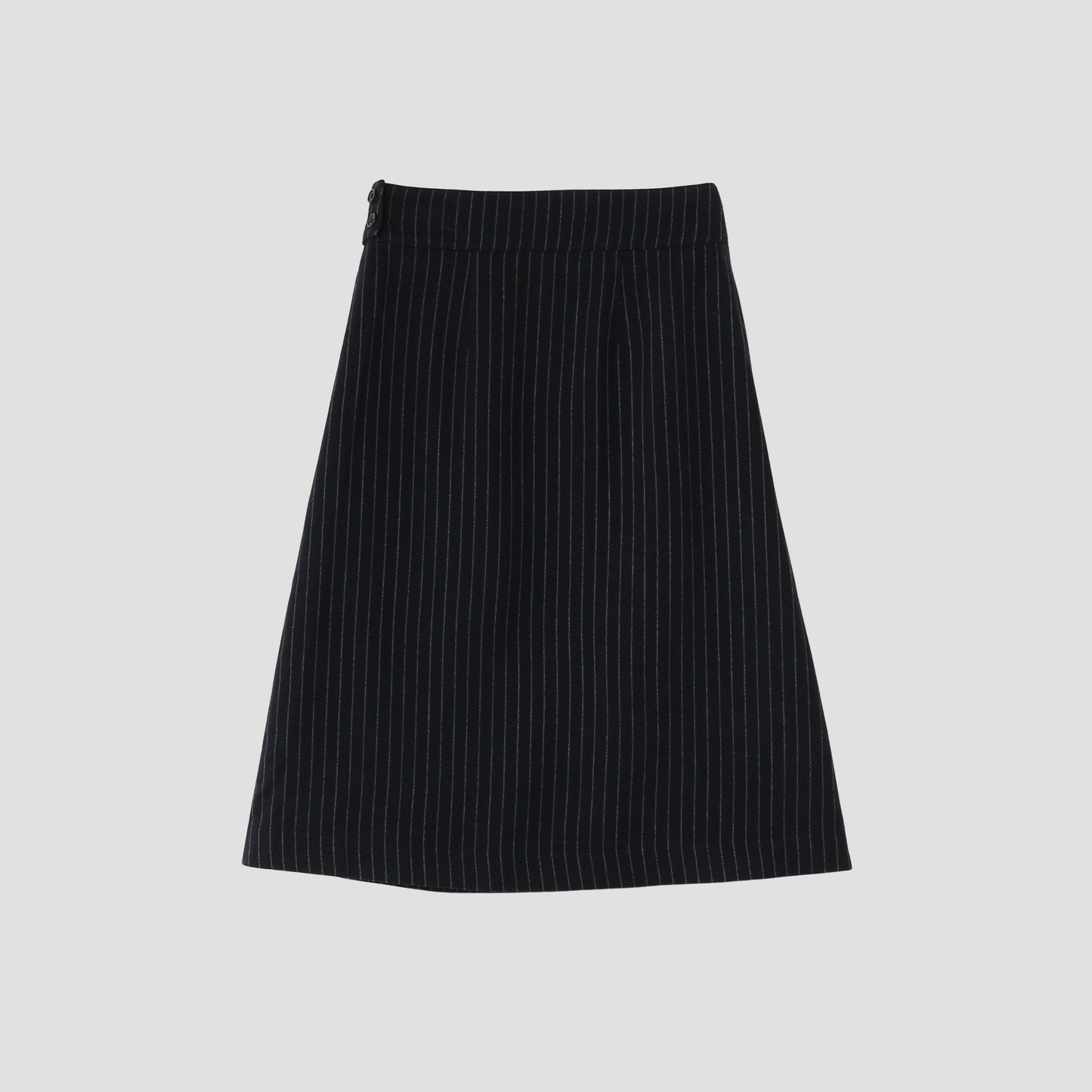 BROKEN STRIPE WOOL SKIRT