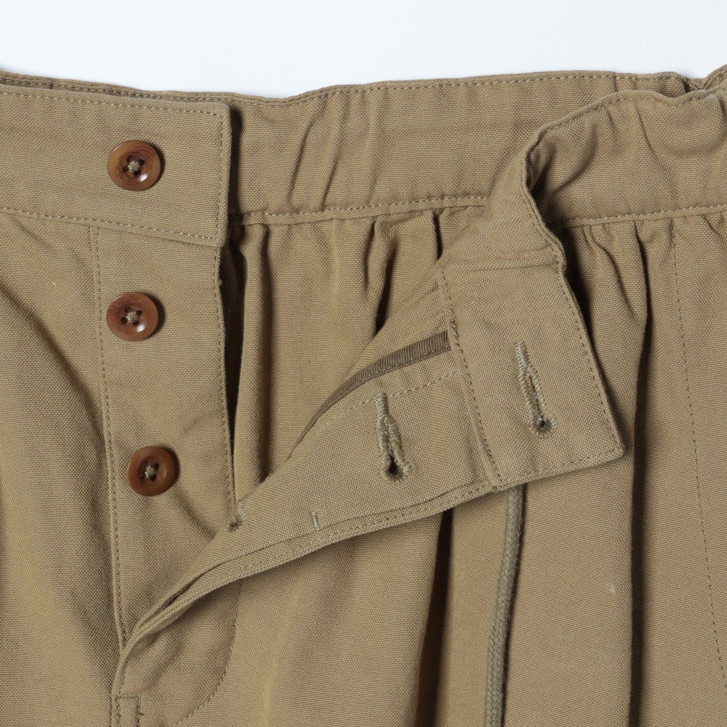 COTTON WOOL CANVAS SKIRT