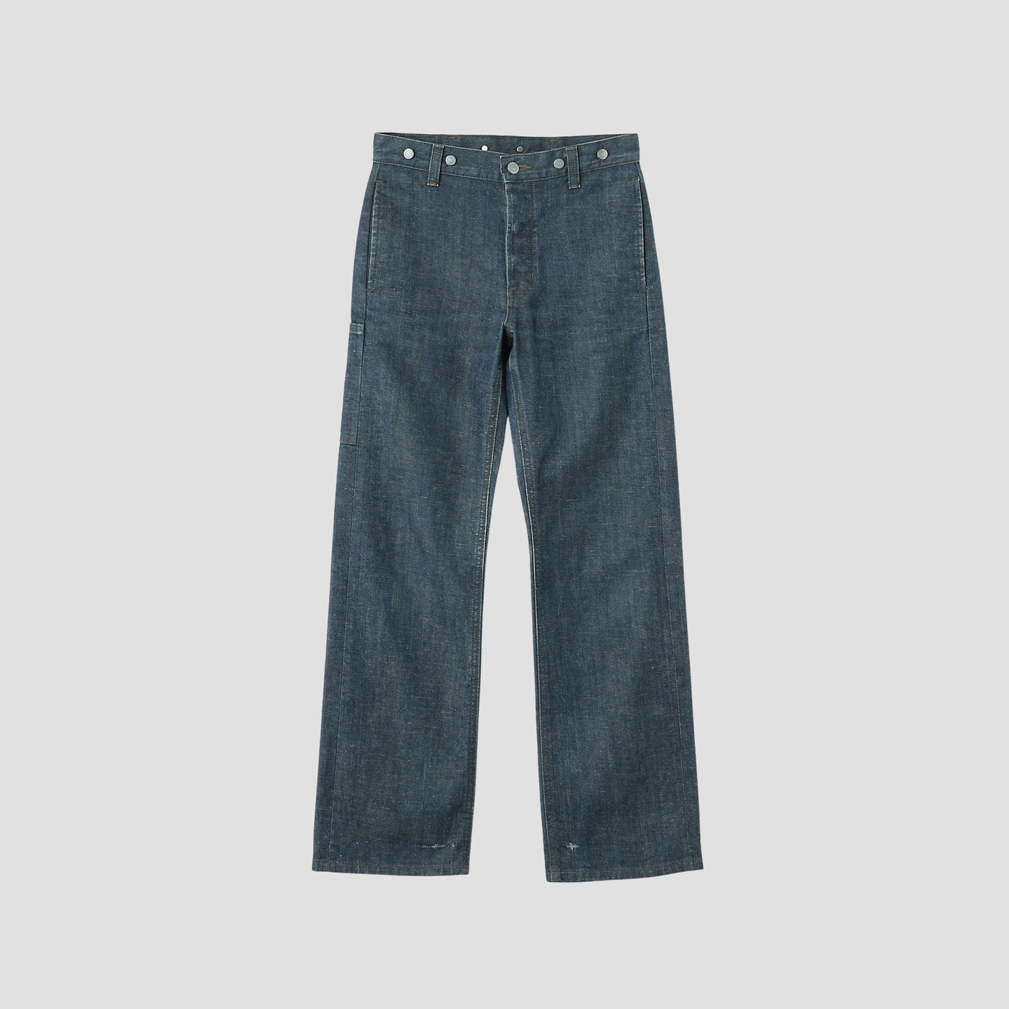 GREY CAST DENIM TROUSERS