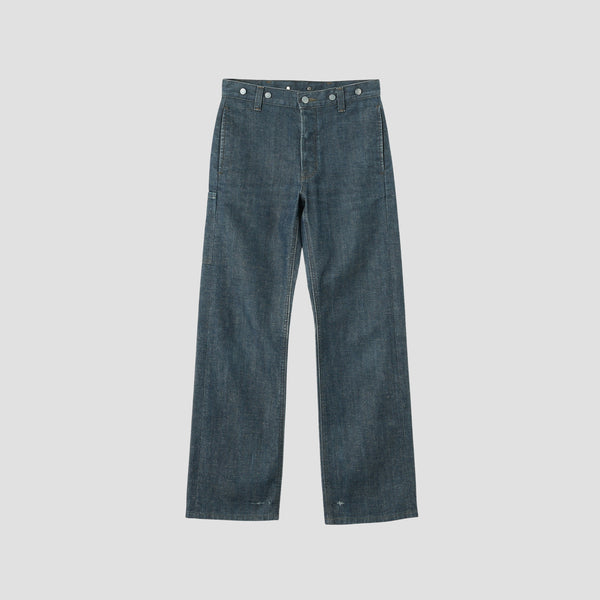 GREY CAST DENIM TROUSERS