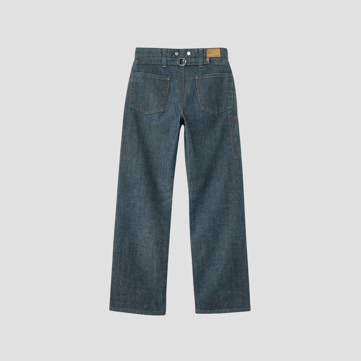 GREY CAST DENIM TROUSERS