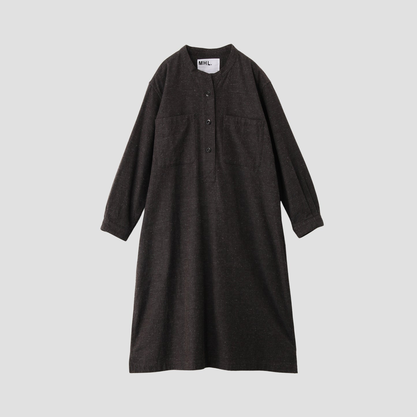 WOOL COTTON TWILL DRESS
