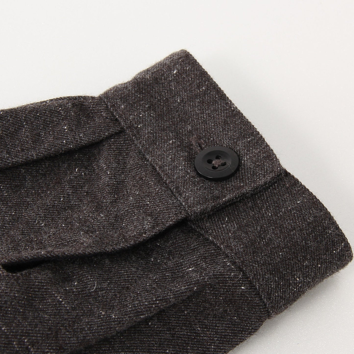 WOOL COTTON TWILL DRESS