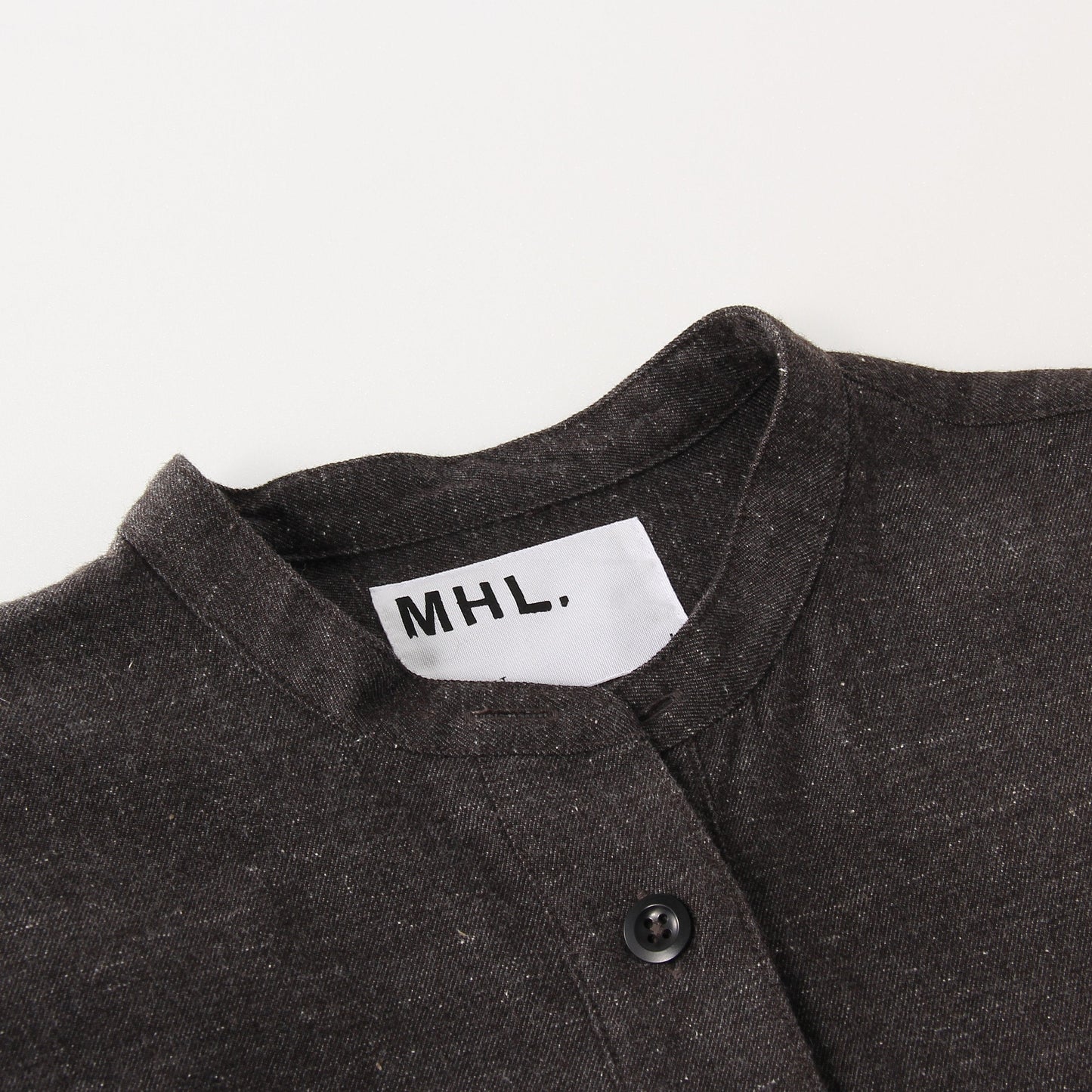 WOOL COTTON TWILL DRESS