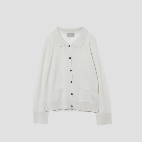 POLO COLLAR CARDIGAN KNIT