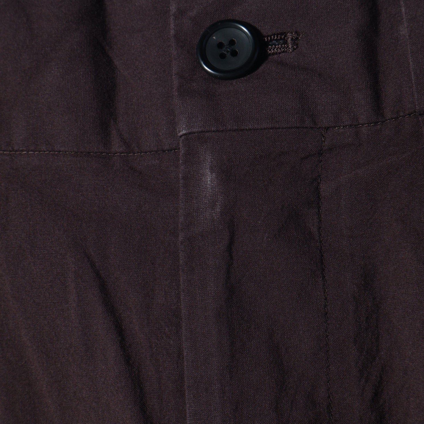 MATT COTTON SILK POPLIN TROUSERS