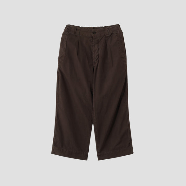 FINE COMPACT COTTON POPLIN TROUSERS