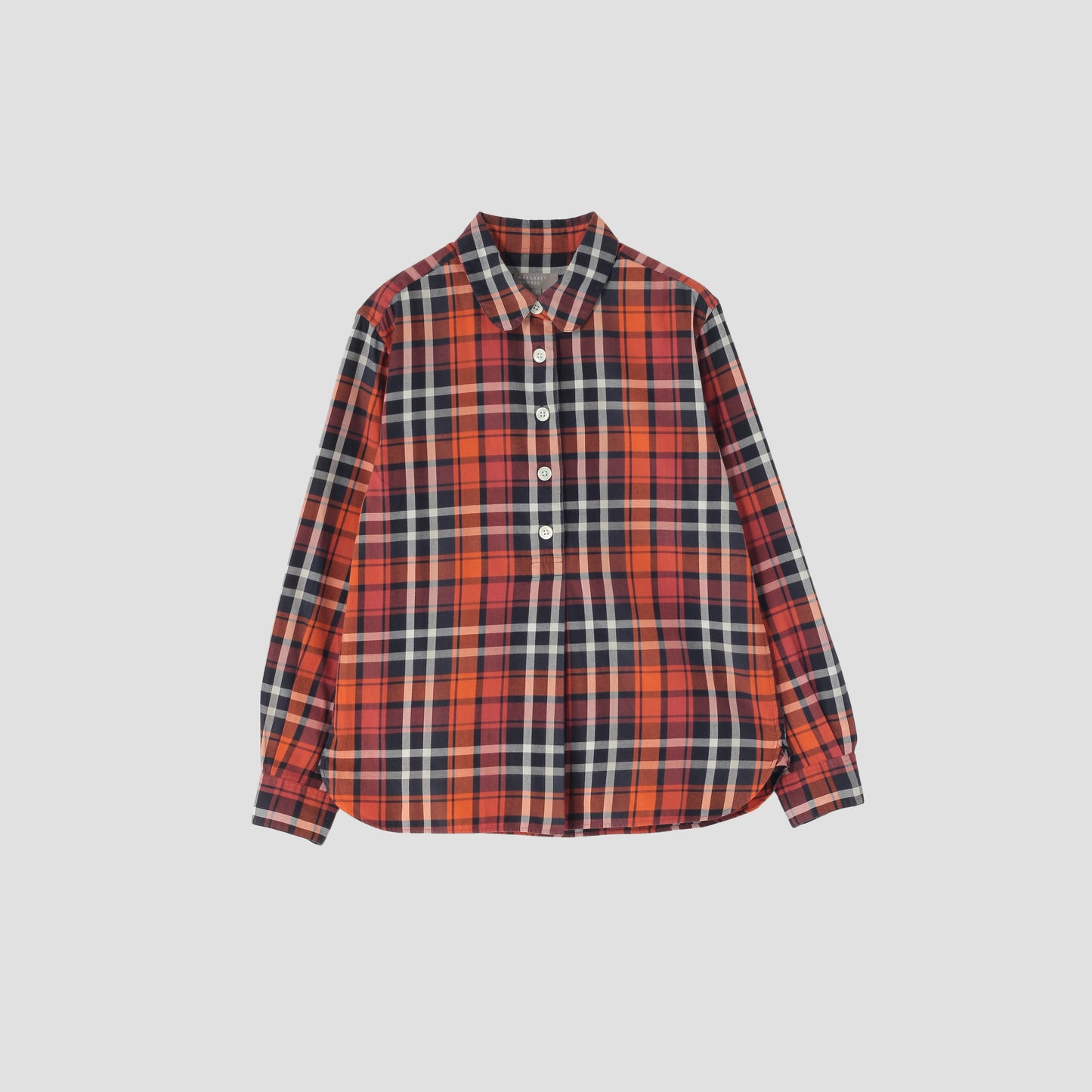 ORANGE TARTAN SHIRT