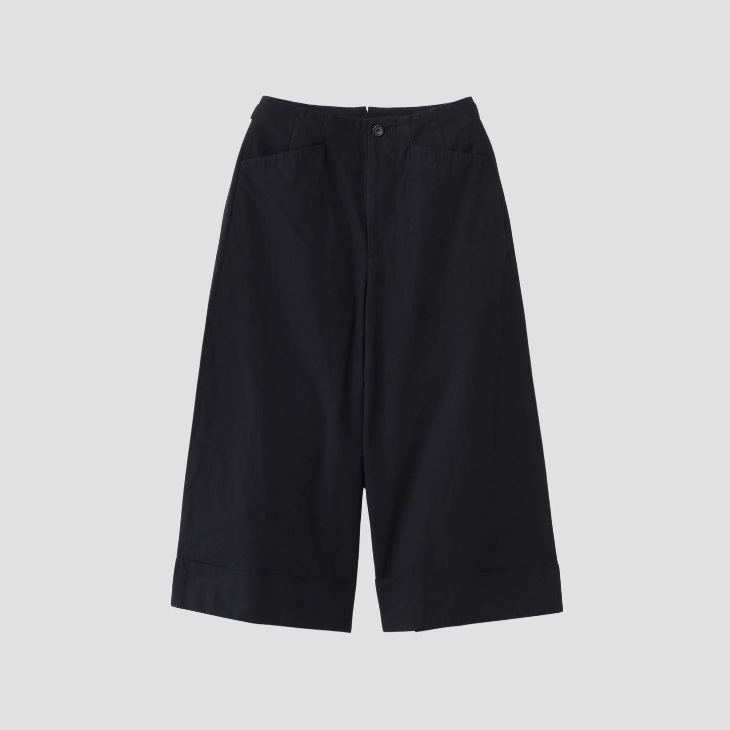 DENSE COTTON POPLIN TROUSERS