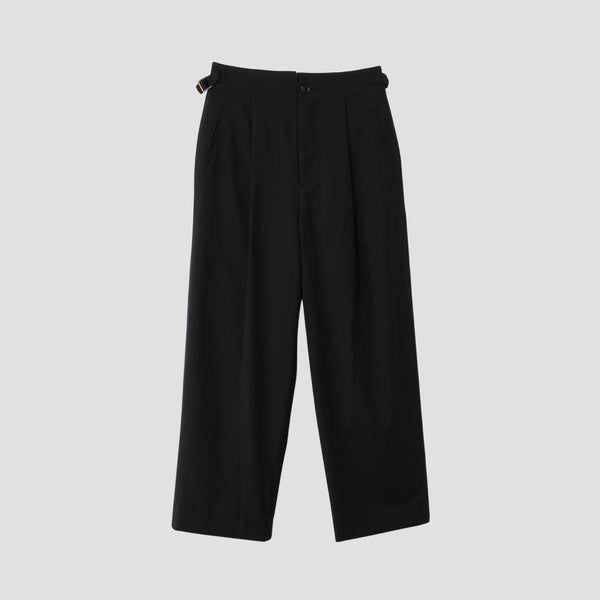 FINE WOOL POPLIN TROUSERS