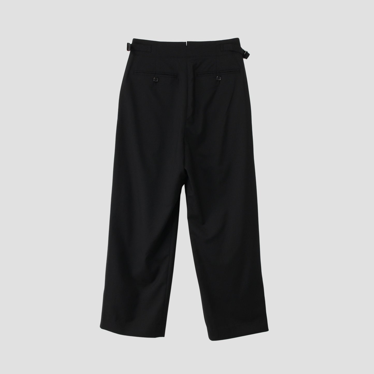 FINE WOOL POPLIN TROUSERS