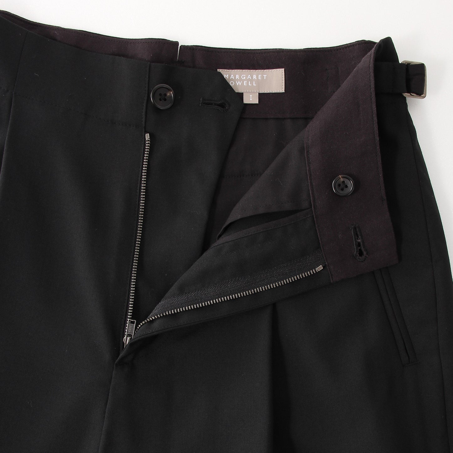 FINE WOOL POPLIN TROUSERS