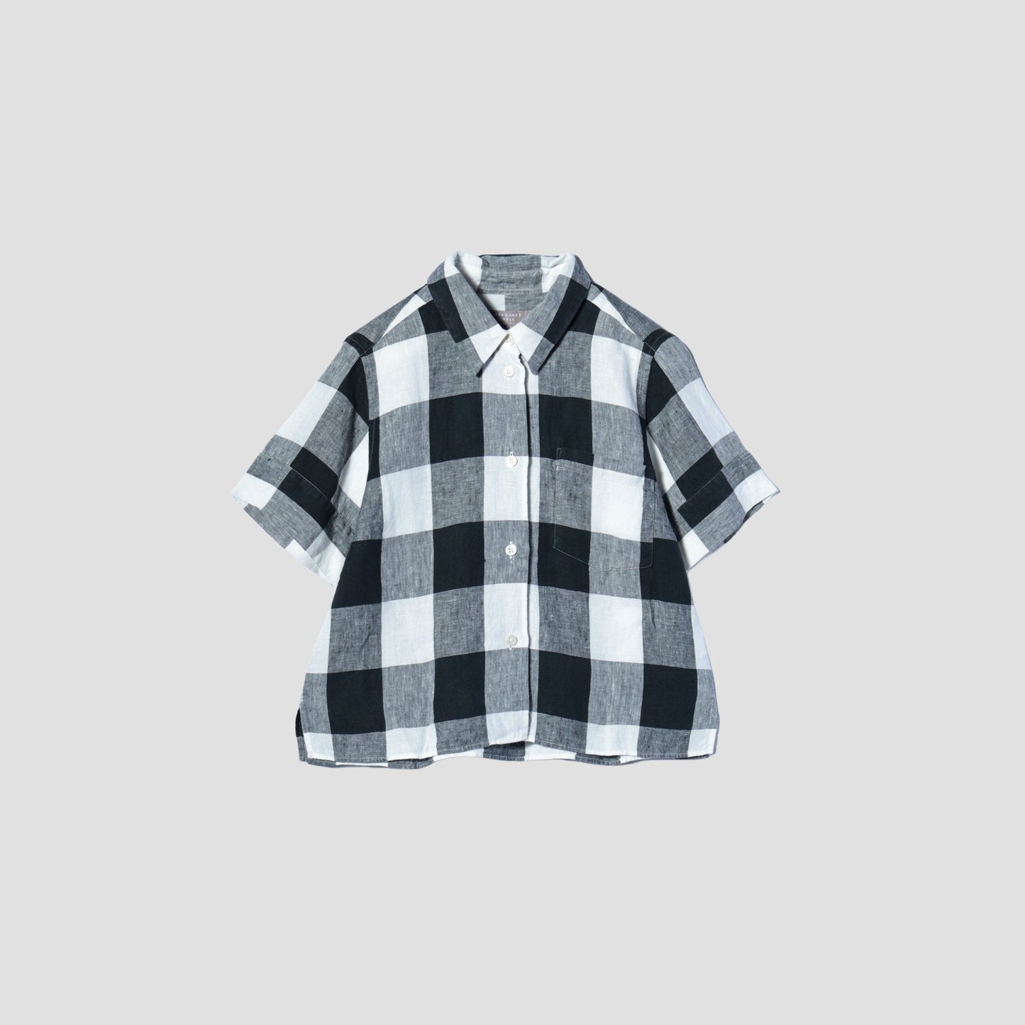 LARGE CHECK LINEN SHIRT