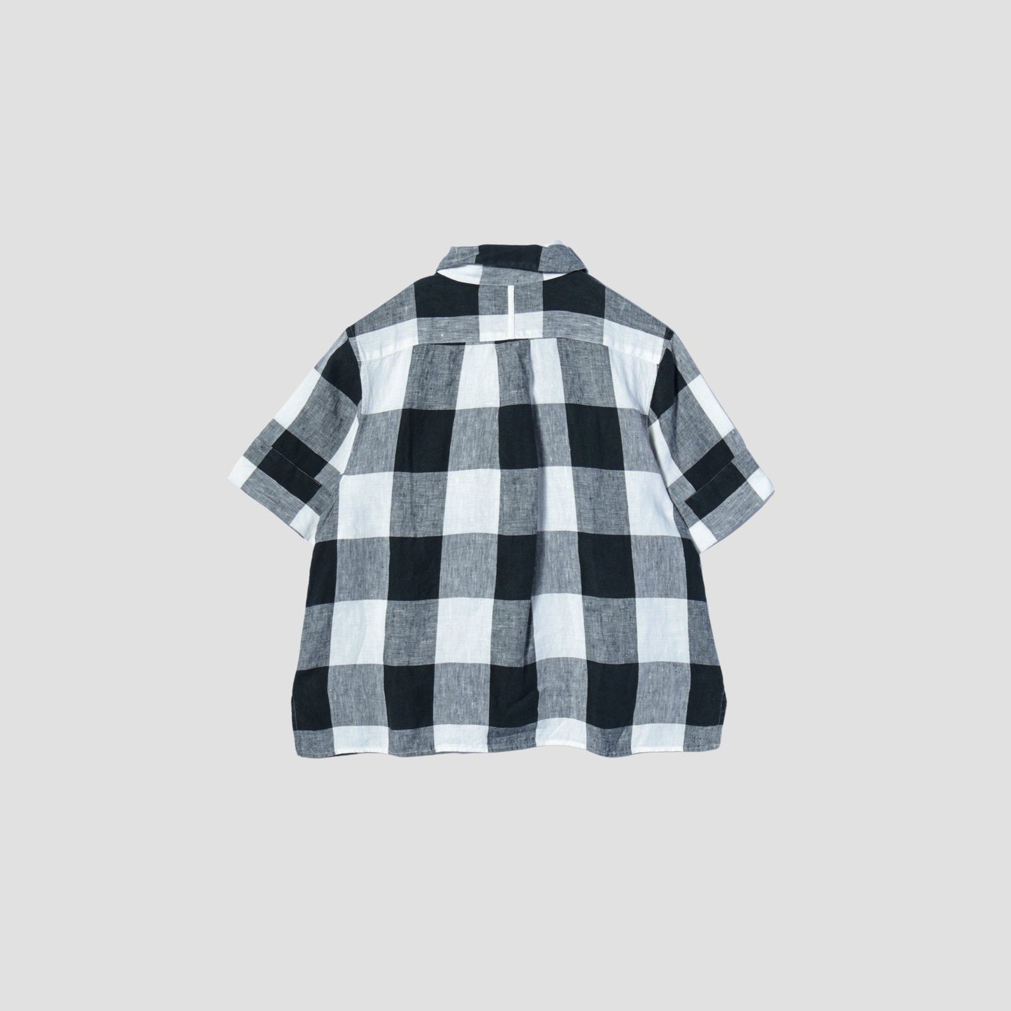 LARGE CHECK LINEN SHIRT
