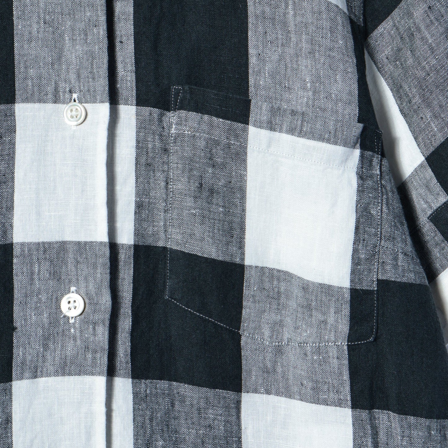 LARGE CHECK LINEN SHIRT