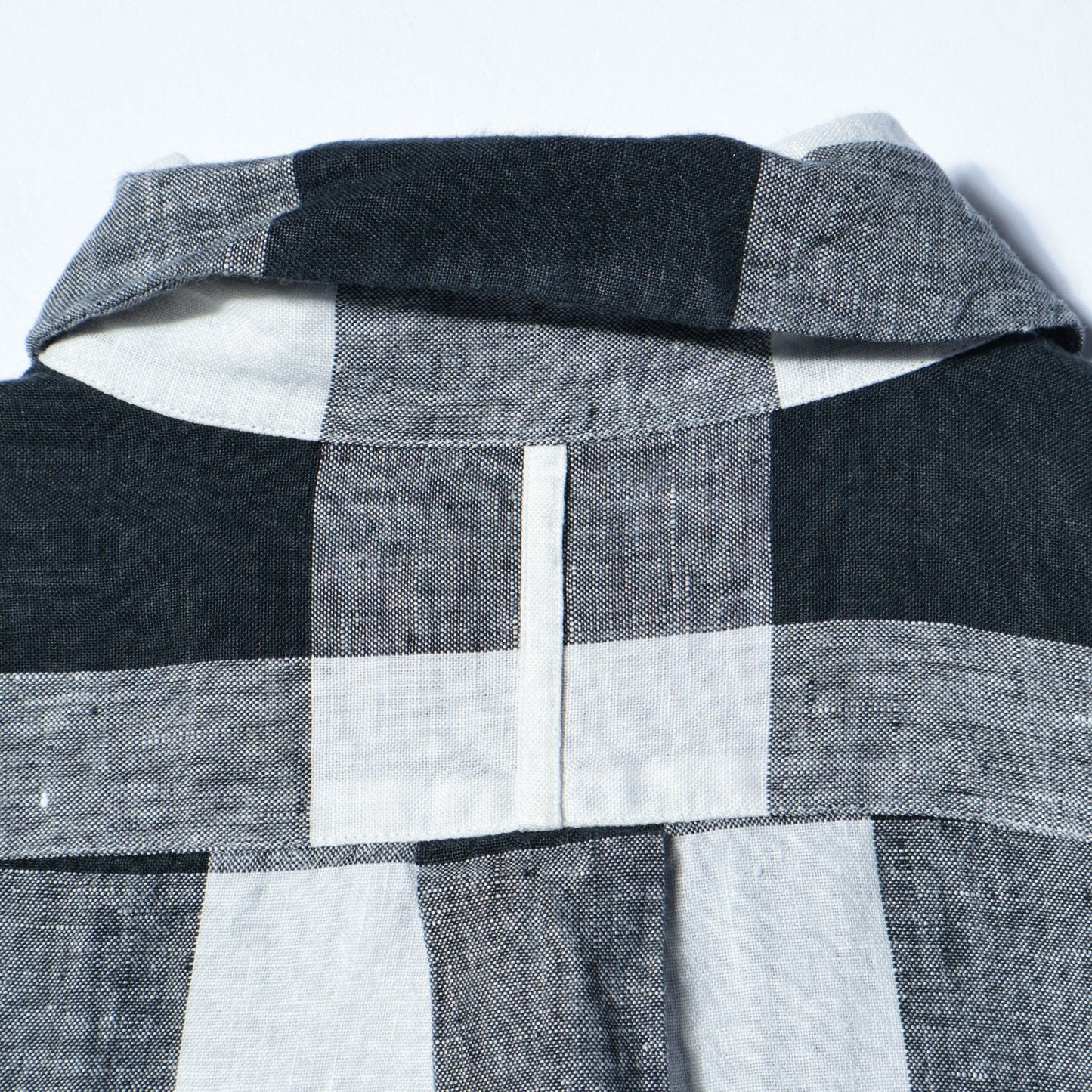 LARGE CHECK LINEN SHIRT