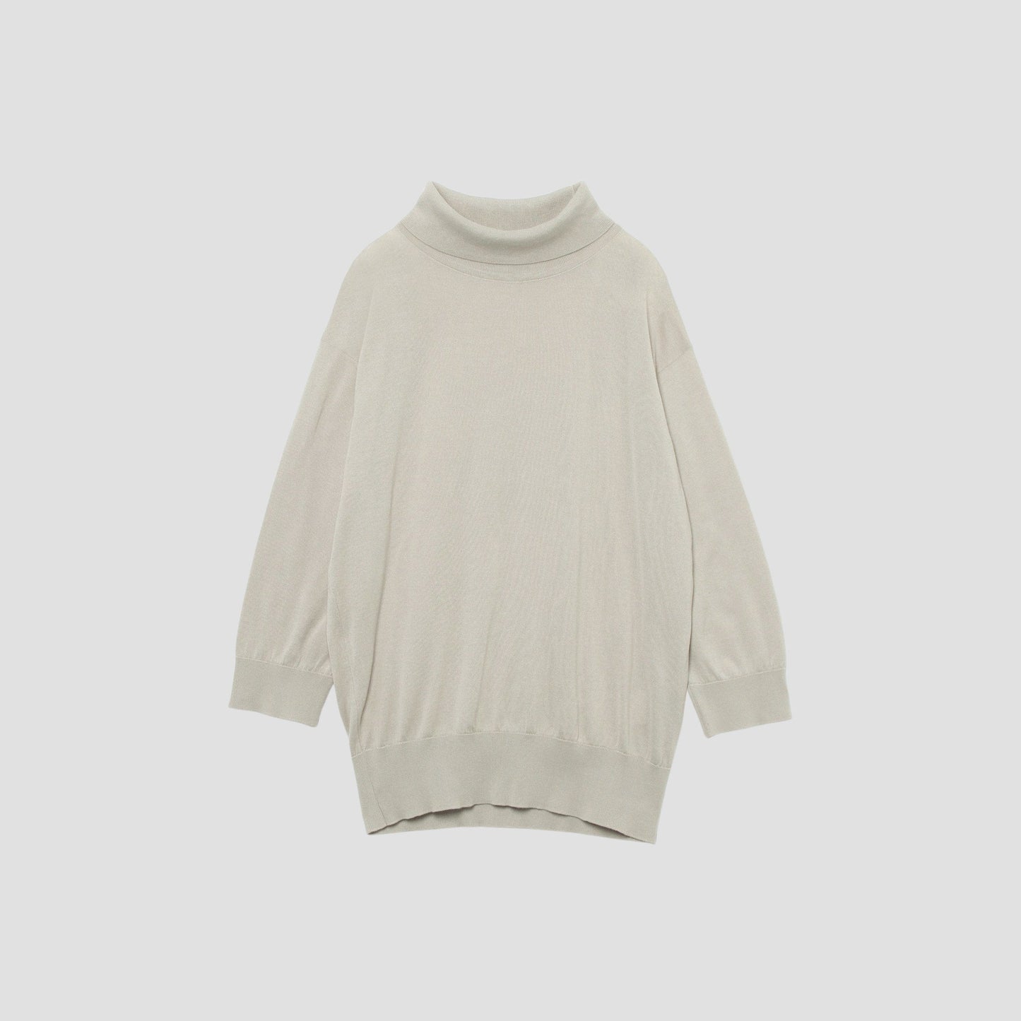 SEA ISLAND COTTON TURTLE NECK KNIT