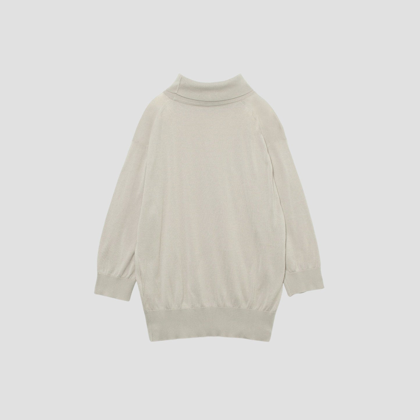 SEA ISLAND COTTON TURTLE NECK KNIT