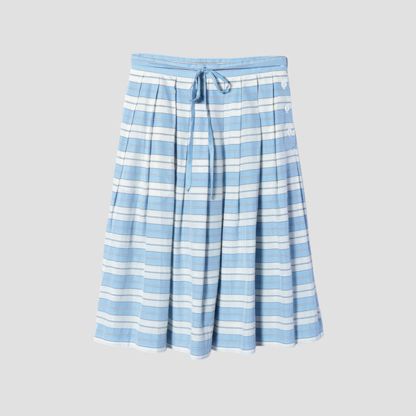 MULTI STRIPE SILK SKIRT