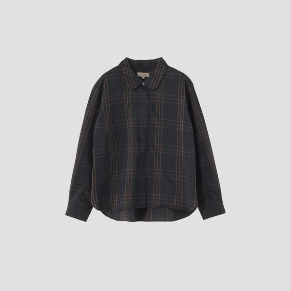 COTTON SILK CHECK SHIRT
