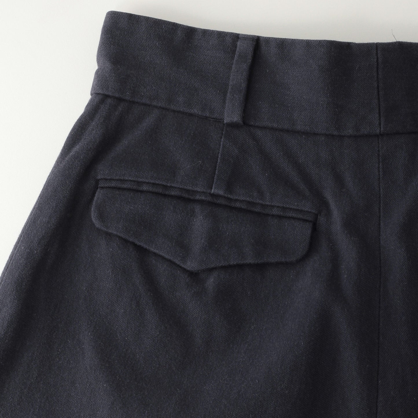 YARN DYE HEAVY COTTON TWILL TROUSERS