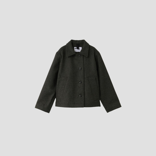 COARSE WOOL MELTON BLOUSON