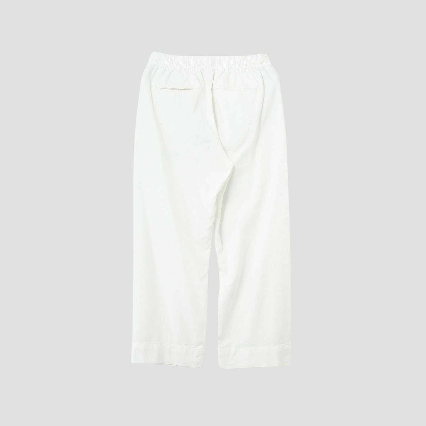 LINEN COTTON TWILL TROUSERS