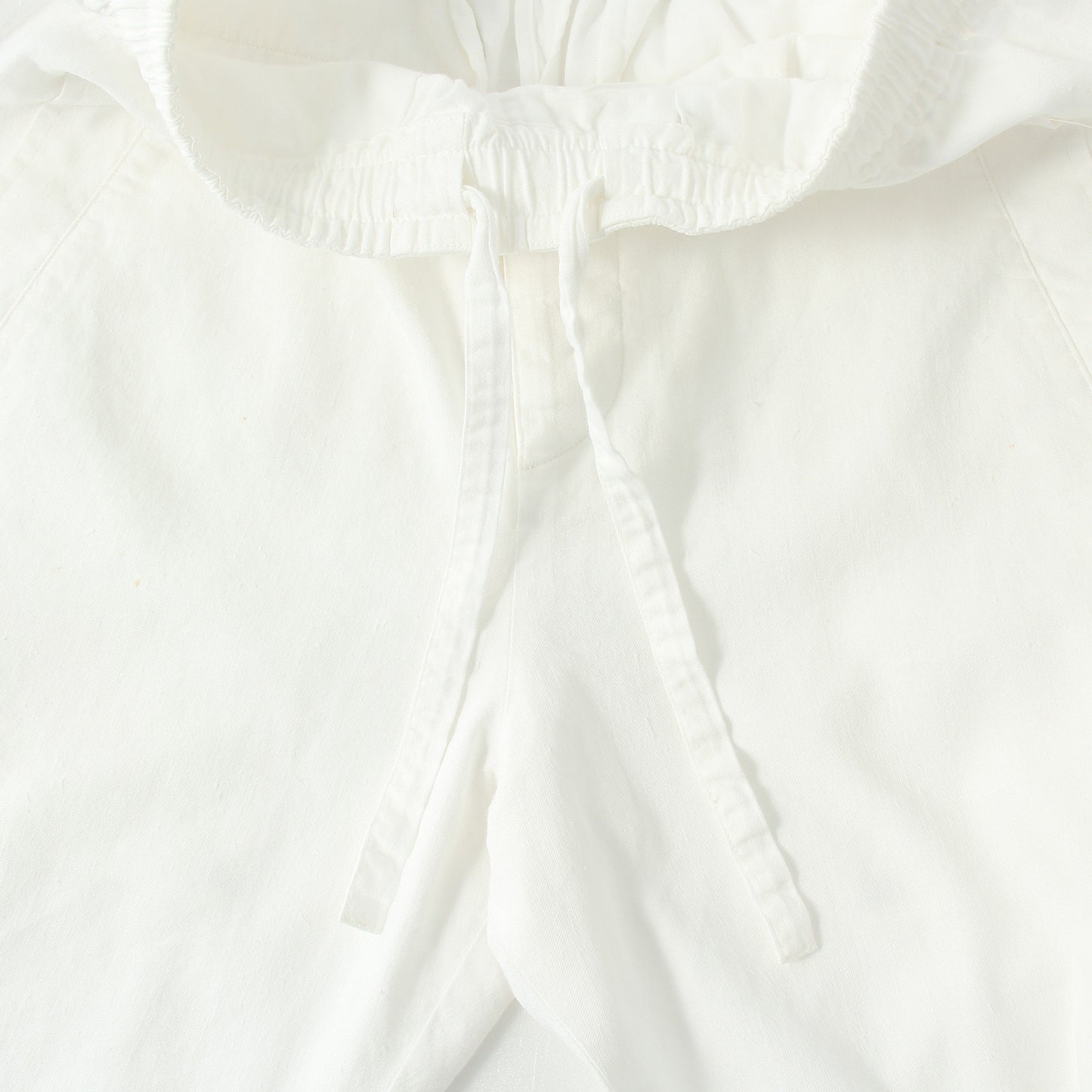 LINEN COTTON TWILL TROUSERS