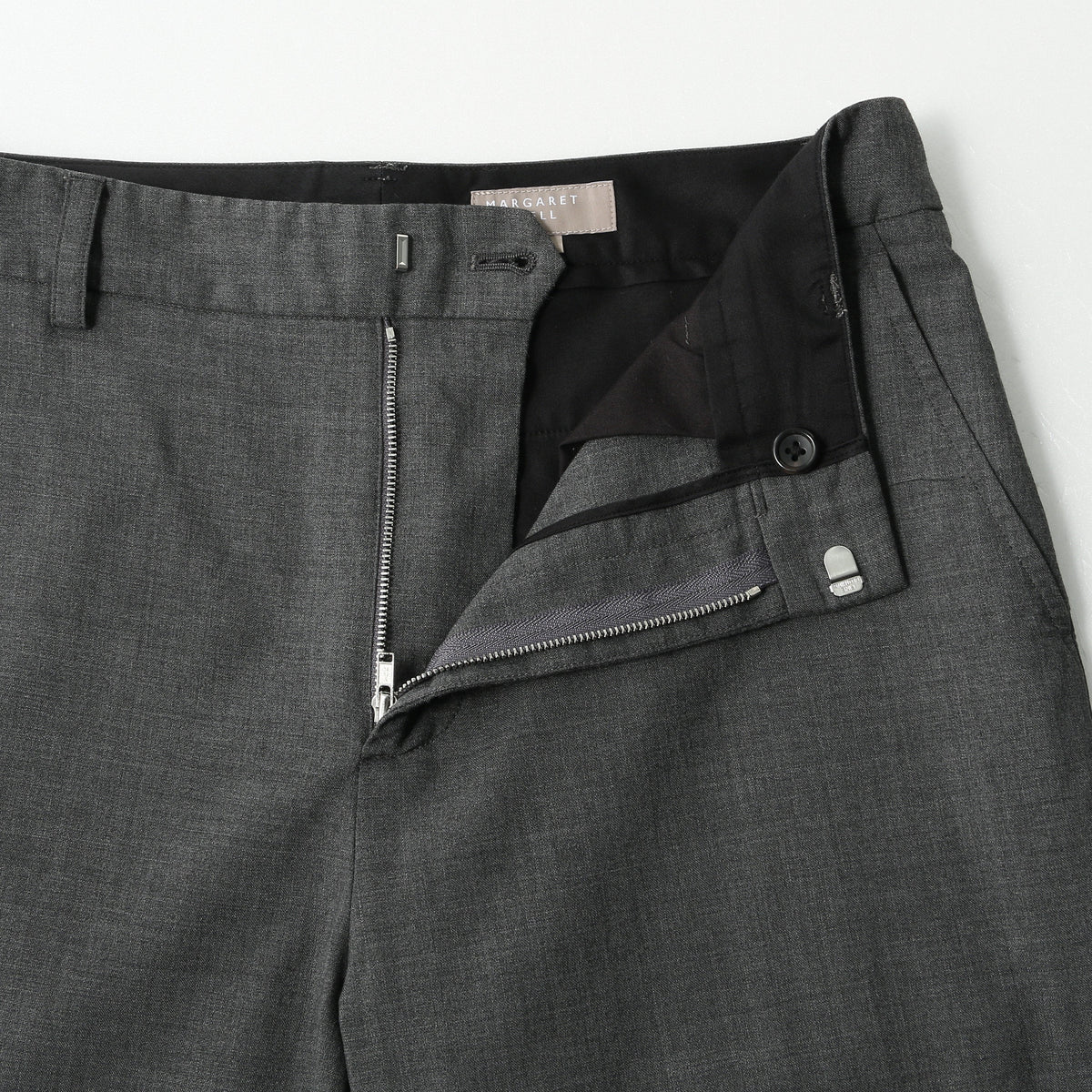 FINE WOOL POPLIN TROUSERS
