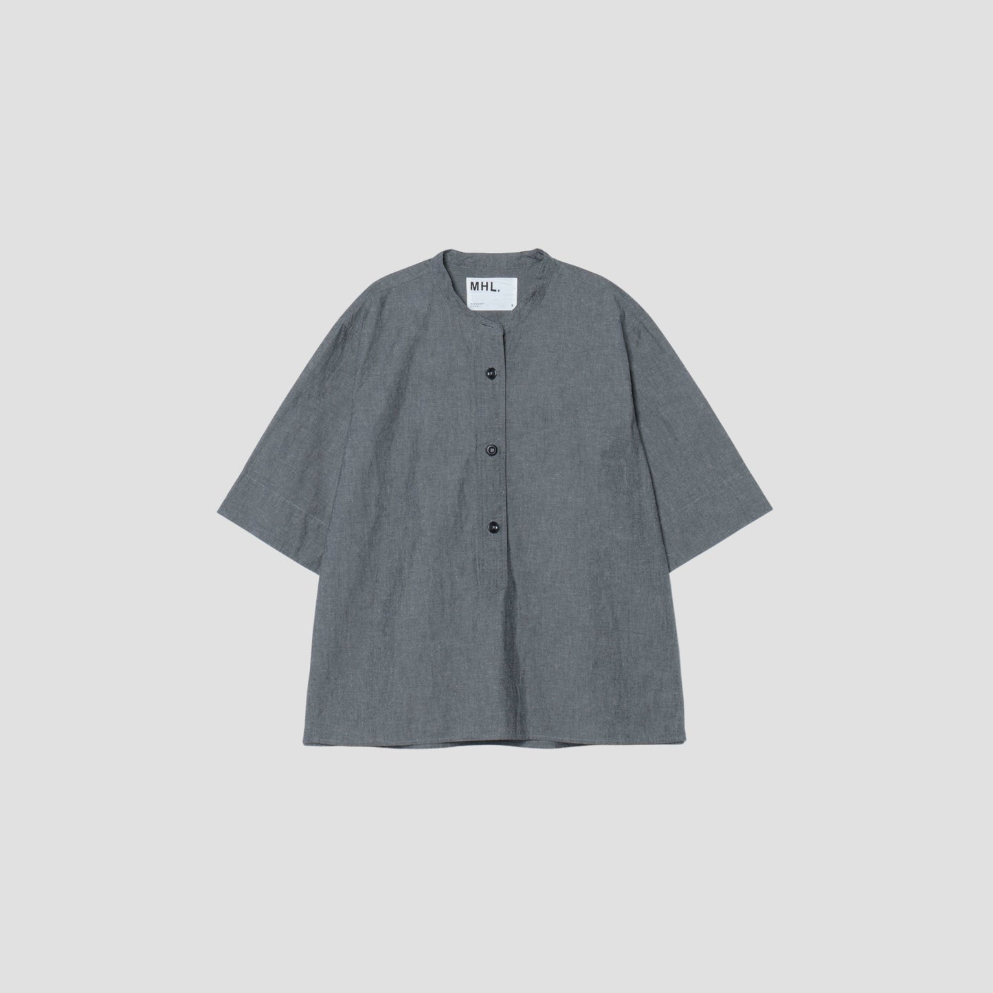 COTTON LINEN CHAMBRAY SHIRT