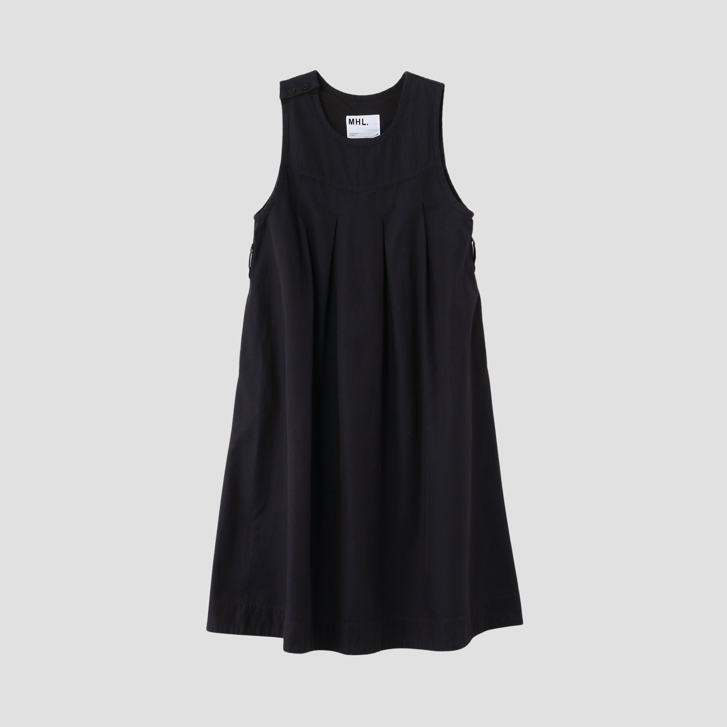 CONTRAST WARP COTTON DRESS