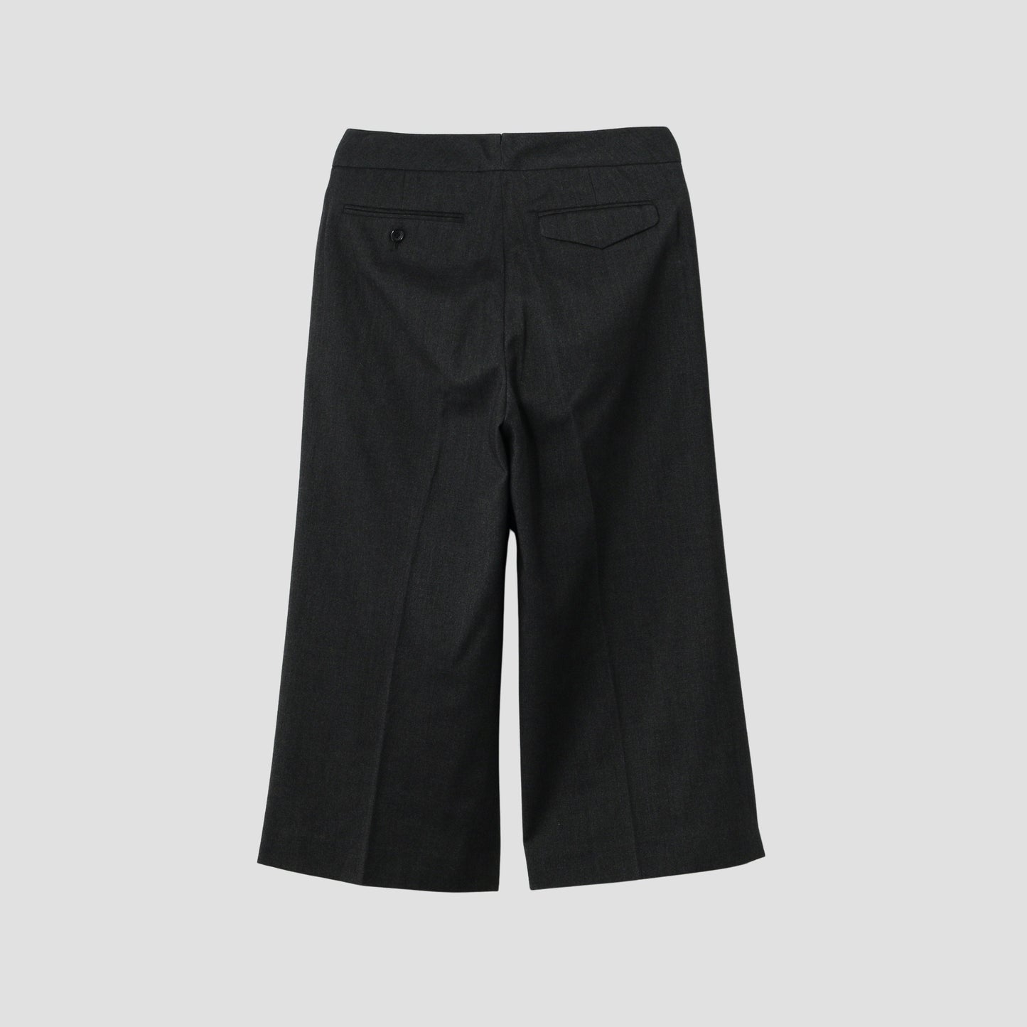 BRUSHED COTTON WOOL TROUSERS