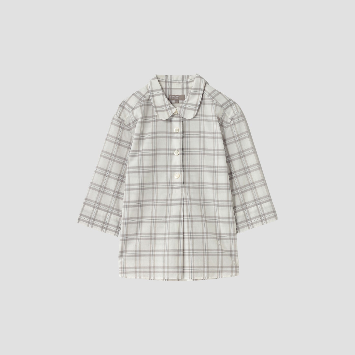COTTON LINEN CHECK SHIRT