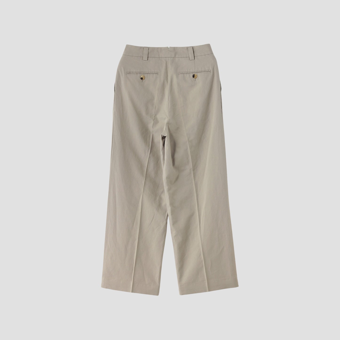 COTTON LINEN OXFORD TROUSERS