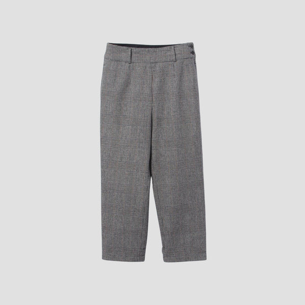 MULTI CHECK WOOL TROUSERS