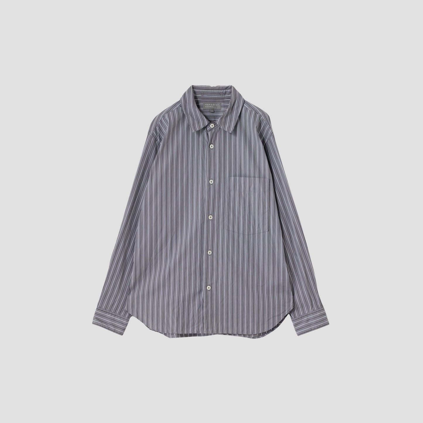 BOLD STRIPE COTTON POPLIN SHIRT
