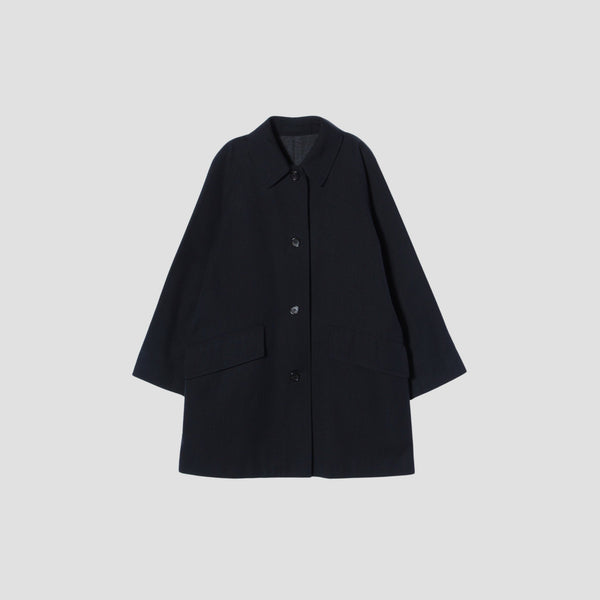 WOOL COTTON GABARDINE COAT